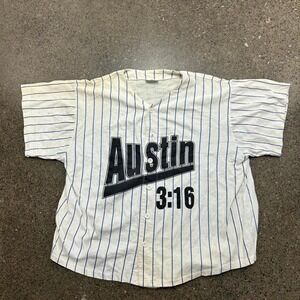 90s WWE / WWF Stone Cold Steve Austin Baseball Jersey Shirt (Size L)